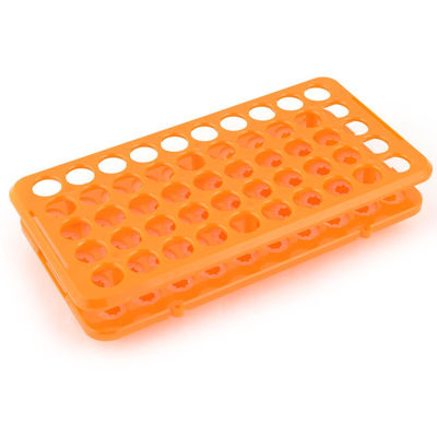 Qualidade  50 Well Plastic Multifunction Test Tube Holder Rack With Silicone Fábrica