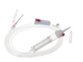 Conjunto de transfusão de sangue descartável com conector de fecho de agulha hipotêmica Luer