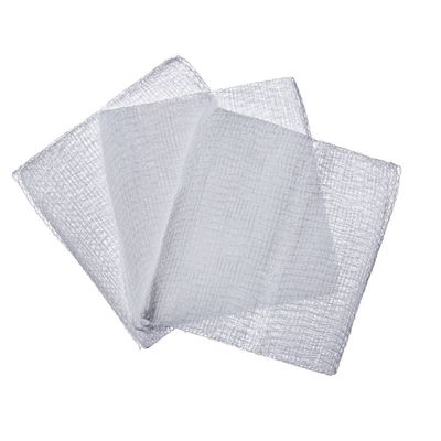 Varejo Médico 100% algodão estéril ou não estéril 2′ ′ /3′ ′ /4′ ′ - 8/12/16ply Swabs de gaze, curativo branco para feridas