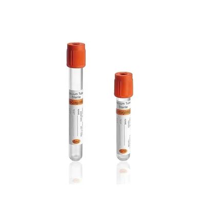 Tubo pró-coagulação tipo PET ou material de vidro tubo de coleta de sangue a vácuo esterilizado